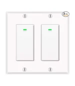 Smart WiFi Light Switch 2-Gang (2 Pack)