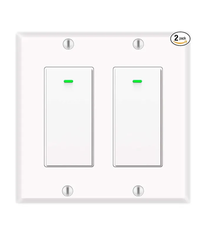 51pHWvNTlFL._AC_SX679_PIbundle-2,TopRight,0,0_SH20_ Smart WiFi Light Switch 2-Gang (2 Pack) - Image 1